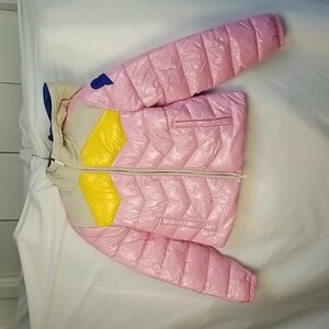 Invicta pink coat with hood. Warm for winter, spring and fall. Size Small.